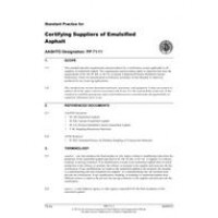 AASHTO PP 71-11 (2013)