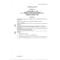 AS 4005.1 SUPP 1-1992 AMDT 1