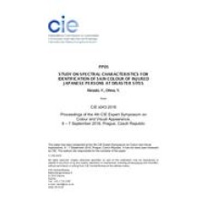 STUDY ON SPECTRAL CHARACTERISTICS FOR IDENTIFICATION OF SKIN COLOUR OF INJURED JAPANESE PERSONS AT DISASTER SITES (PP05, Pages 179-189)