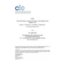 THE POTENTIAL USAGE OF PUBLIC LIGHTING IN THE SMART CITY
(PO95, 1135-1139)