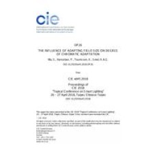 THE INFLUENCE OF ADAPTING FIELD SIZE ON DEGREE OF CHROMATIC ADAPTATION (OP26, 161-168)