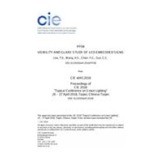 VISIBILITY AND GLARE STUDY OF LED-EMBEDDED SIGNS (PP08, 271-275)