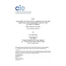EXPLORING THE PREFERRED LUMINANCE OF VDT AND INDICATOR LIGHTS IN AIRCRAFT COCKPIT FOR AUTOMATIC DIMMING (PP25, 276-283)