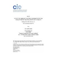 EFFECT OF AMBIENT LIGHTING CHROMATICITIES ON PERCEPTION OF NEUTRAL WHITE OF A TABLET (PP17, 356-361)