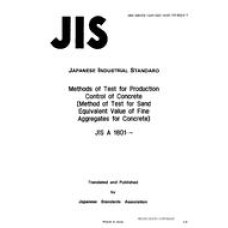 JIS A 1801:1989