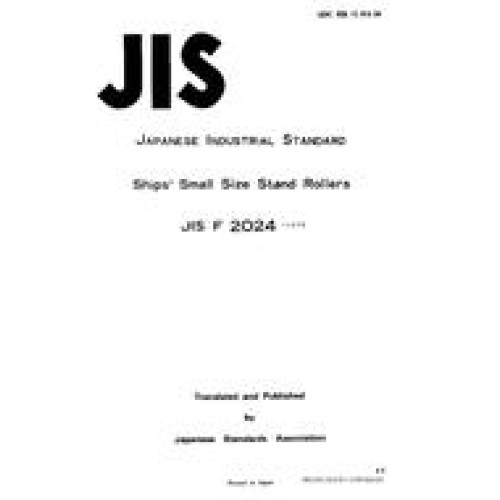 JIS F 20241975 Standard PDF STANDARD PDF SITE