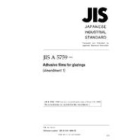 JIS A 5759:1998/AMENDMENT 1:2006