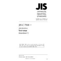 JIS C 7508:1996/AMENDMENT 1:2009