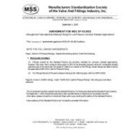 MSS SP-43-2013 Amendment