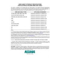 User Guide to Product Specifications for Electrical Building Wire and Cable