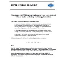 SMPTE 223M-2001 (Stabilized 2012)