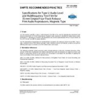 SMPTE RP 143-2004 SMPTE RP 143-2004