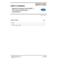 SMPTE ST 377-1:2011 Amendment 1:2012