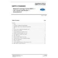 SMPTE ST 377-1:2011 Amendment 2:2012