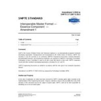 SMPTE ST 2067-5:2013 Amendment 1:2016